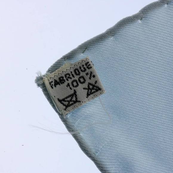 HERMES Carre 90 ROMANTIQUE Scarf Silk Blue Auth am5236 - Picture 14 of 16